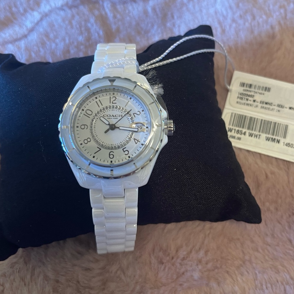 Coach Preston 33MM Crystal Accent Ceramic Watch
